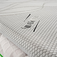 Topper Singolo 90x200 in memory foam 5 cm con rivestimento Silver Fresh completamente sfoderabile