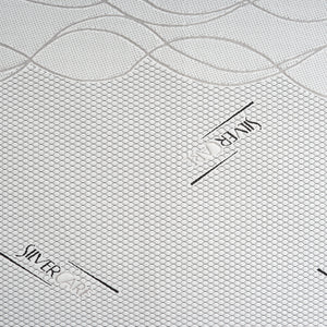 Topper Piazza e Mezza 120x200 in memory foam 5 cm con rivestimento Silver Fresh completamente sfoderabile