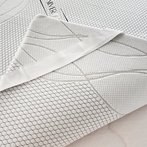 Topper Matrimoniale 160x200 in memory foam 5 cm con rivestimento Silver Fresh completamente sfoderabile