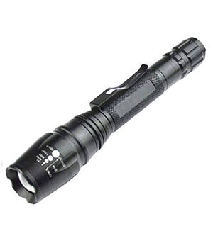 Torcia 100000 Lumen Tattica / Militare Sos Led T6 Ricaricabile Zoom 8668-t6         