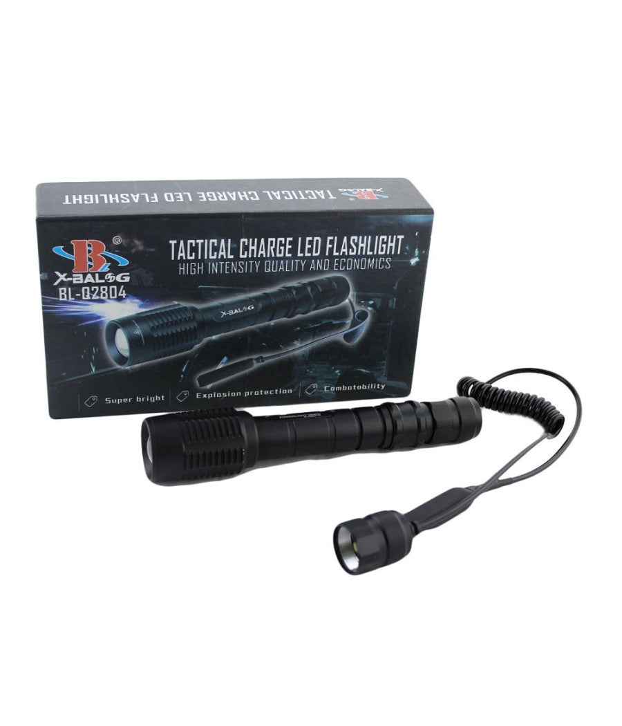Torcia 50000 Lumen Tattica/militare Per Fucile Led T6 Ricaricabile Zoom Bl-q2804         