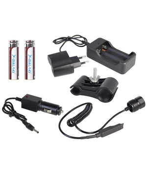 Torcia 50000 Lumen Tattica/militare Per Fucile Led T6 Ricaricabile Zoom Bl-q2804         