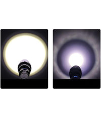 Torcia A Led Potente Professionale 3500lmn Fino A 500mt Ricaricabile Usb Ip65         