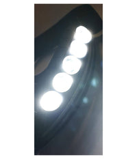 Trade Shop - Torcia Da Testa Frontale Sensore Movimento 68 Led Luce Bianca Rossa Blu -