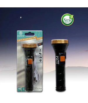 Torcia Elettrica Luce Led Ricaricabile Usb Per Escursionismo Campeggio Tx-8349         