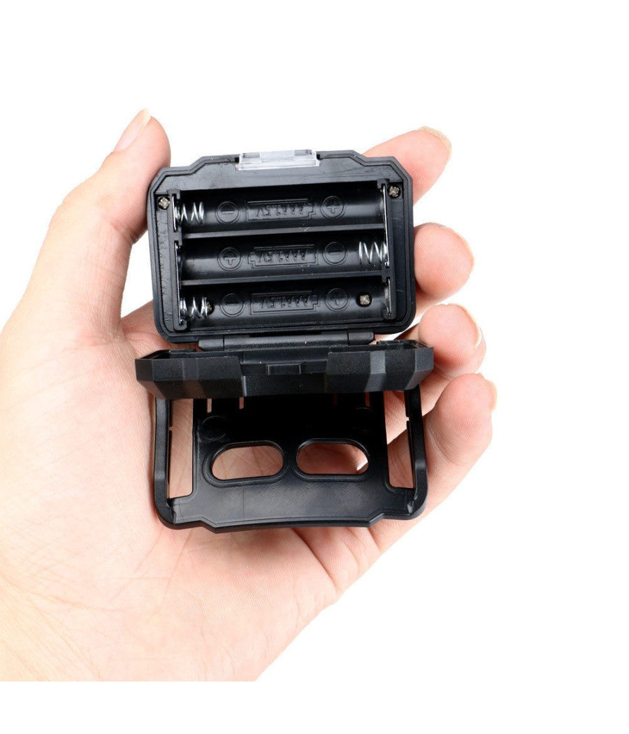 Torcia Frontale Cob Da 3w 110lmn A Led Per Trekking Sport Lavoro Ricaricabile         