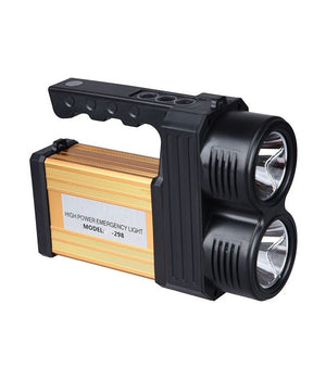 Torcia Lampada A Led Ricaricabile Emergenza 10w 200 Metri Usb Luce Gialla Bianca         