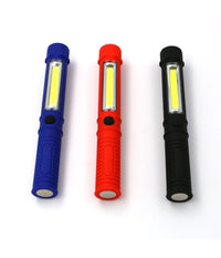 Torcia Lampada Emergenza A Led Cob Con Calamita Da Lavoro Luce Portatile Sos         