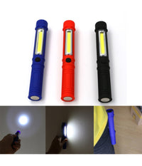Torcia Lampada Emergenza A Led Cob Con Calamita Da Lavoro Luce Portatile Sos         