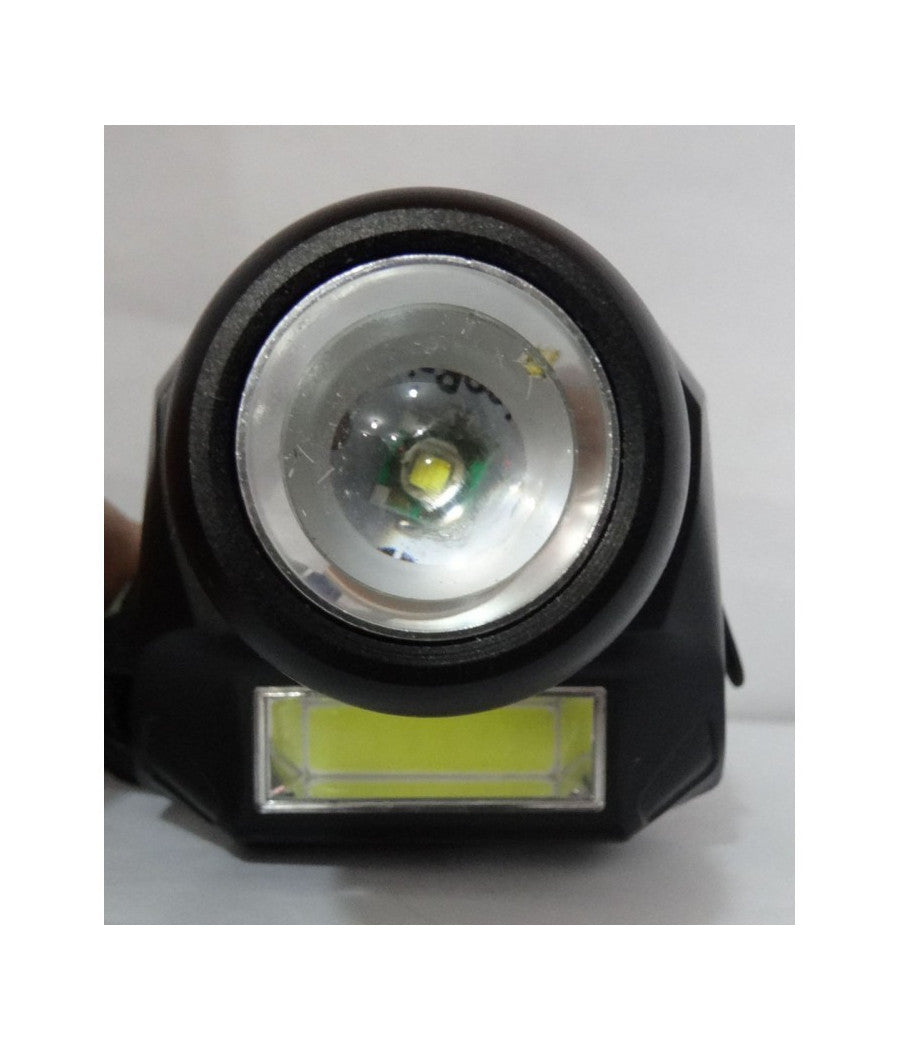 Torcia Lampada Frontale A 2 Led Cree Cob Ricaricabile 2 Luci Bl-6916a         