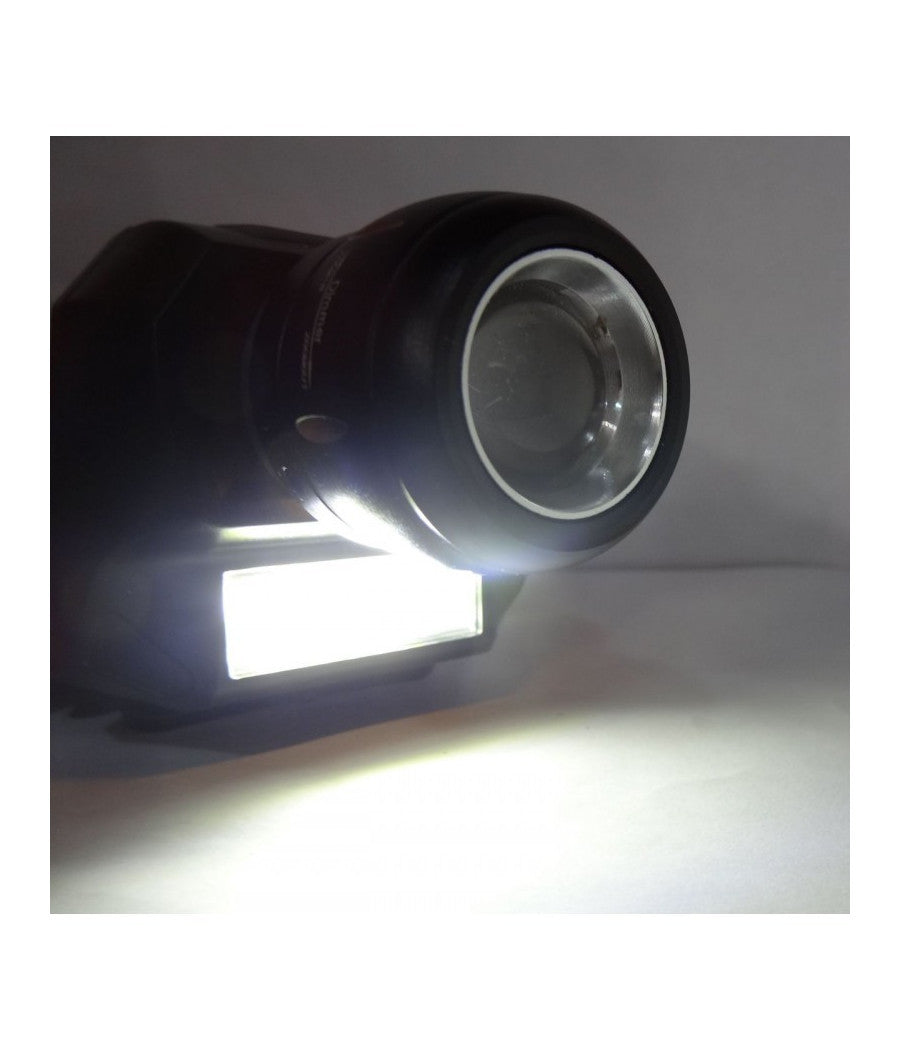Torcia Lampada Frontale A 2 Led Cree Cob Ricaricabile 2 Luci Bl-6916a         