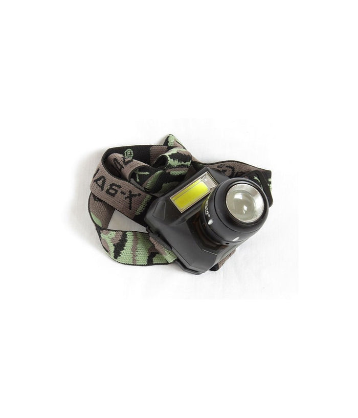 Torcia Lampada Frontale A 2 Led Cree Cob Ricaricabile 2 Luci Bl-6916a         