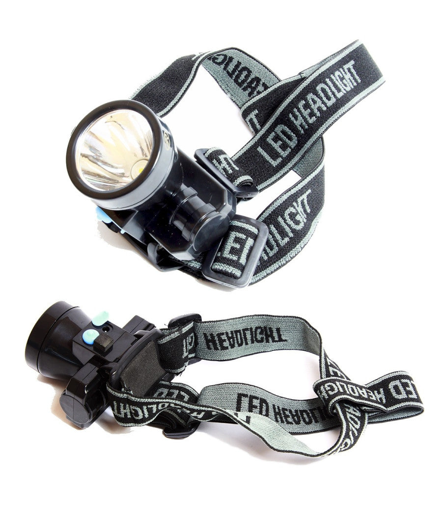 Torcia Lampada Frontale A Led Ricaricabile Antipioggia Pesca Caccia Ciclismo         