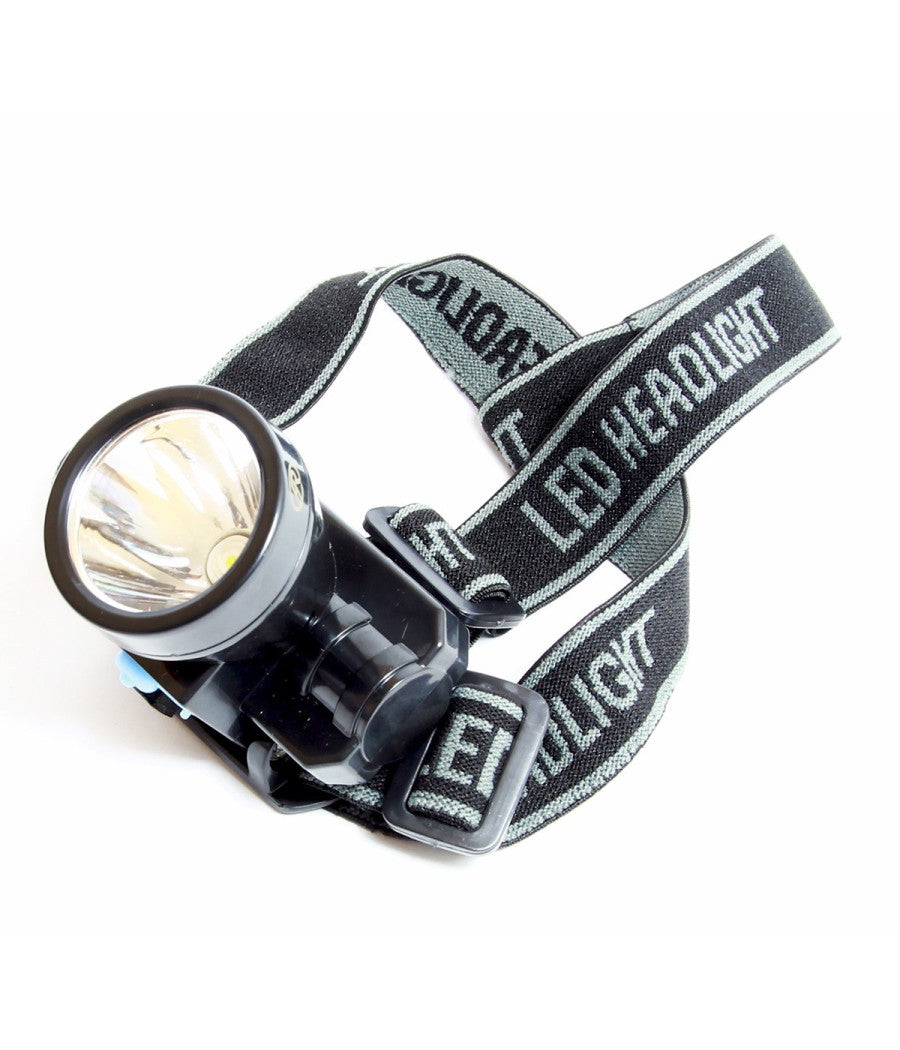 Torcia Lampada Frontale A Led Ricaricabile Antipioggia Pesca Caccia Ciclismo         