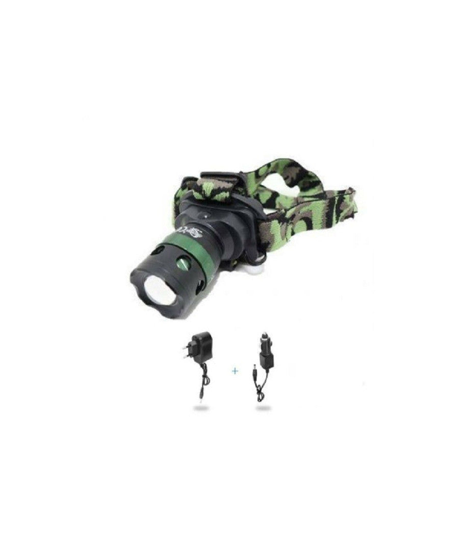 Torcia Lampada Frontale Led Da Testa Ricaricabile Notturna Campeggi Pesca Q-s120         