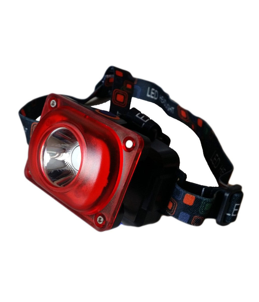 Torcia Lampada Frontale Led Ricaricabile 30led Cree T6 4 Funzioni A Litio         