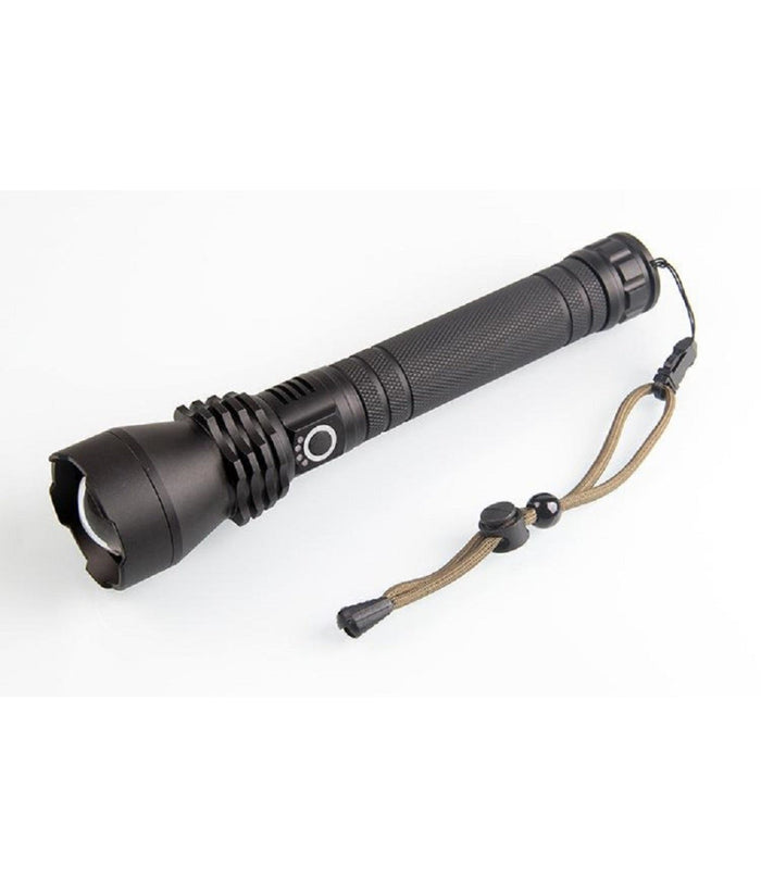 Torcia Lampada Led Cree P50 Ricaricabile 2000 Lumen 80000 W Zoom Doppia Batteria         