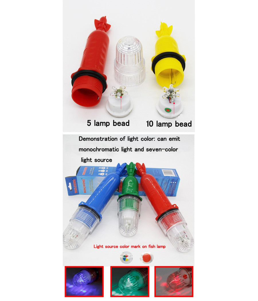 Torcia Lampada Luce Led Emergenza Per Barche Mare Galleggiante Segnalazione         