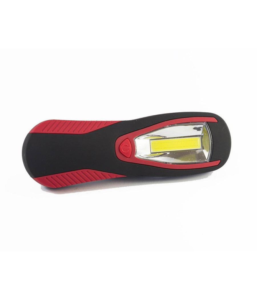 Torcia Lampada Portatile A Led Cob Striscia Led Cob Calamitata Con Gancio 3 Watt         