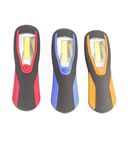 Torcia Lampada Portatile A Led Cob Striscia Led Cob Calamitata Con Gancio 3 Watt         