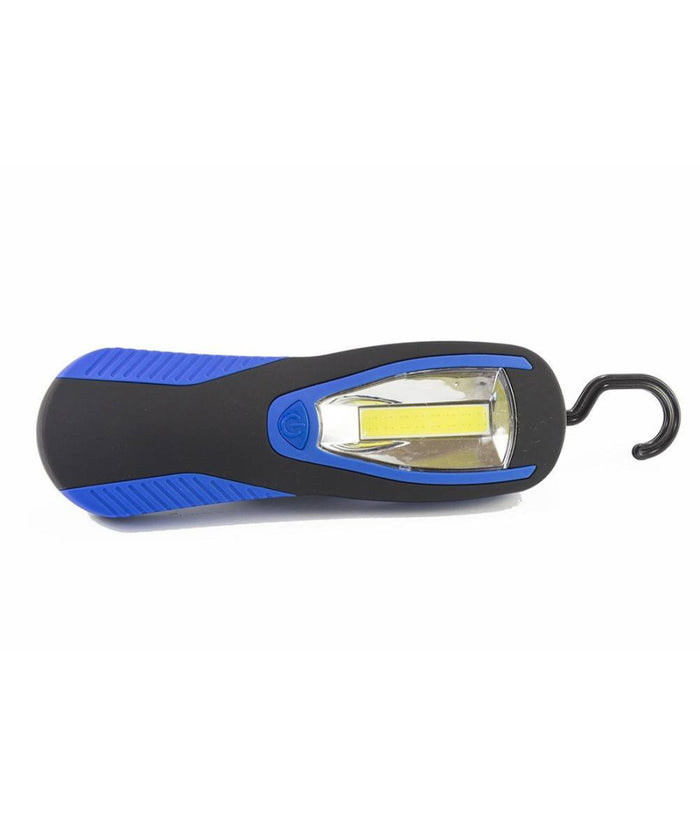 Torcia Lampada Portatile A Led Cob Striscia Led Cob Calamitata Con Gancio 3 Watt         