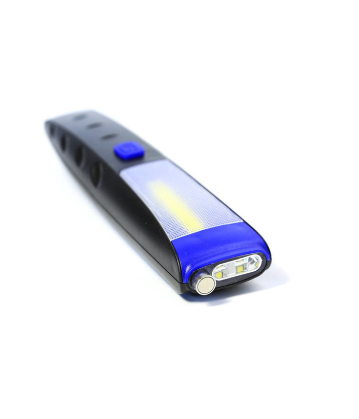 Torcia Lampada Portatile Led Strip Cob + 2 Led Doppia Calamita Estensibile 30 Cm         