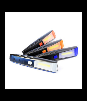 Torcia Lampada Portatile Led Strip Cob + 2 Led Doppia Calamita Estensibile 30 Cm         