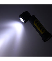 Torcia Lampada Portatile Ricaricabile Led Strip Cob Base Calamitata Allungabile         