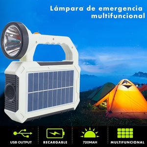 TORCIA LAMPADA SOLARE 40 + 1 LED PORTATILE RICARICABILE LUCE SOS USB Power Bank - ZENCOCCO