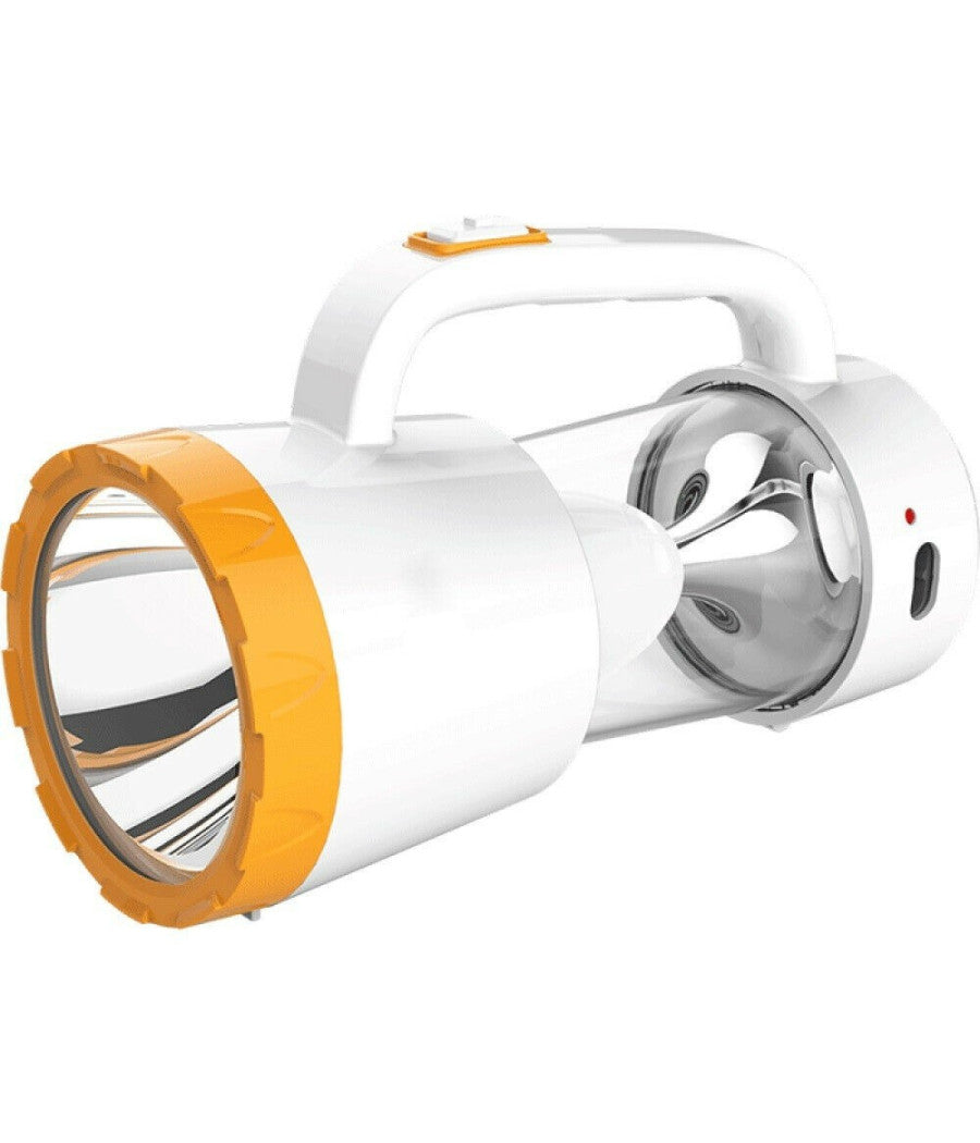 Torcia Lanterna Lampada Ricaricabile Led 250lm Con Pannello Solare Usb Dd-161016         