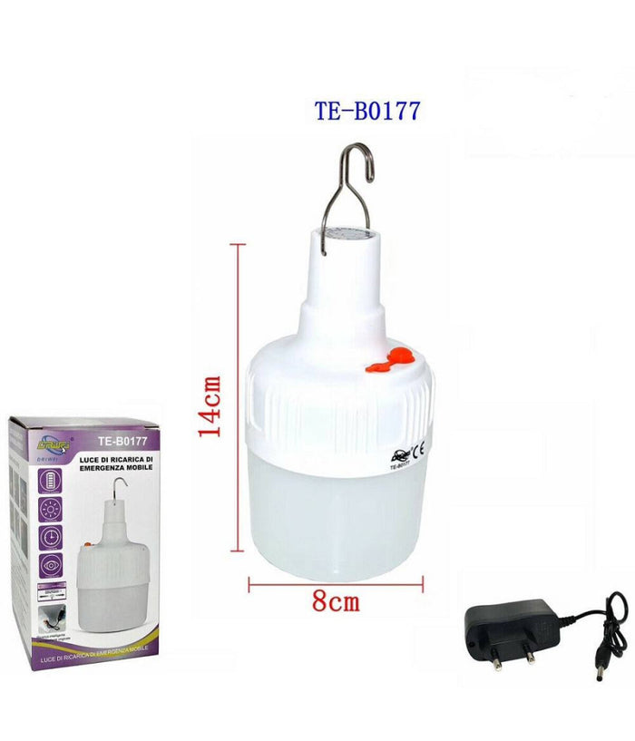 Torcia Lanterna Portatile Led Da Campeggio Gancio Luce Bianca Emergenza Te-b0177         