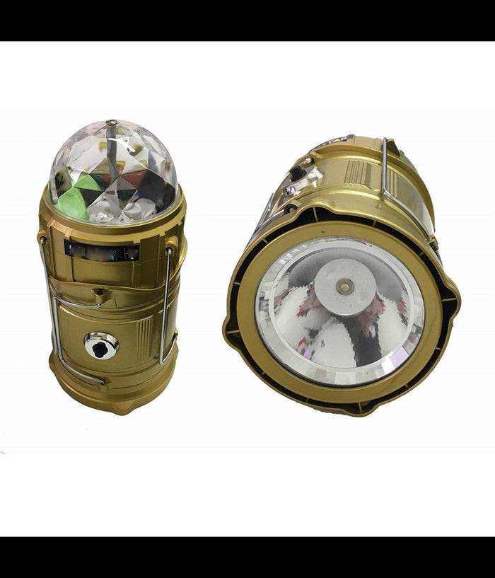 Torcia Lanterna Portatile Luce Discoteca Led Campeggio Gancio Luce Bianca Emergenza         