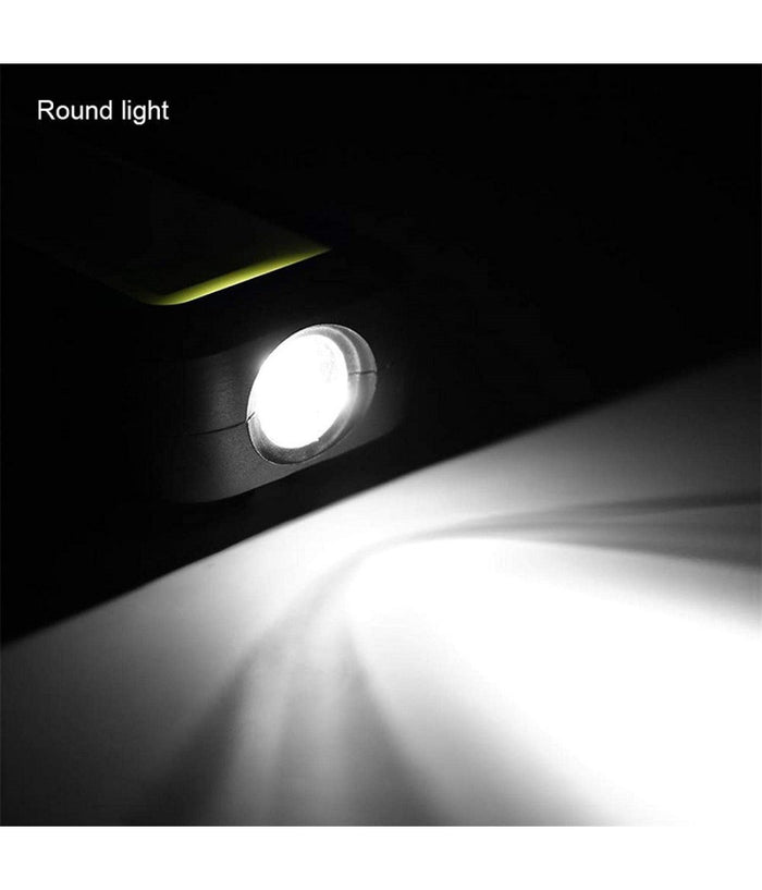 Torcia Lavoro Cob A Led Lanterna Ricarica Usb Gancio Magnetica Auto Campeggio         