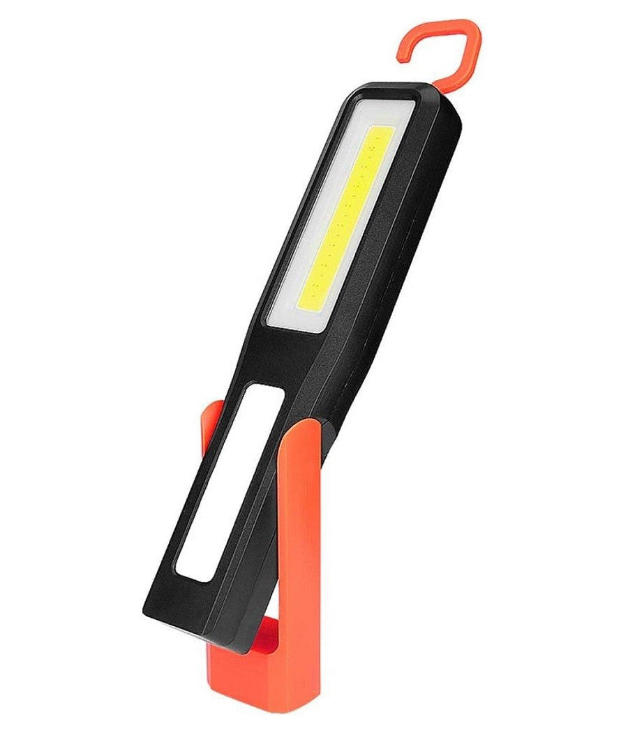 Torcia Lavoro Cob A Led Lanterna Ricarica Usb Gancio Magnetica Auto Campeggio         