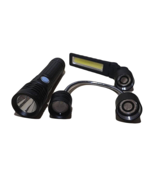 Torcia Led 3in1 Multifunzione Bl-x8 Ricaricabile 80000w Led Cree Base Magnetica         