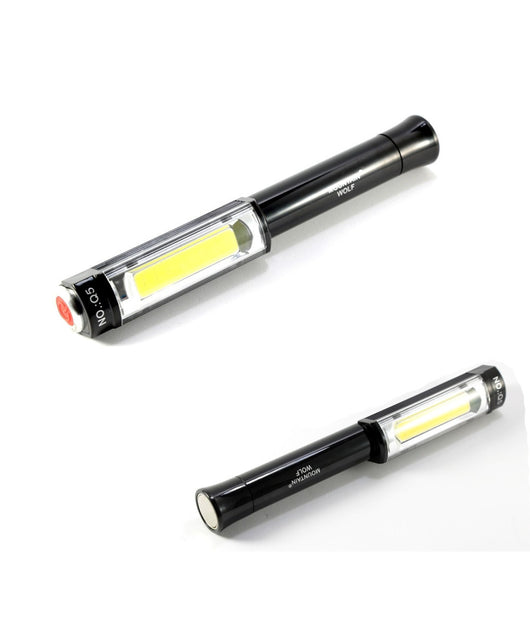 Torcia Led Cob Lampada Portatile Emergenza A Led Strip Cob Calamita Da Lavoro Q5         