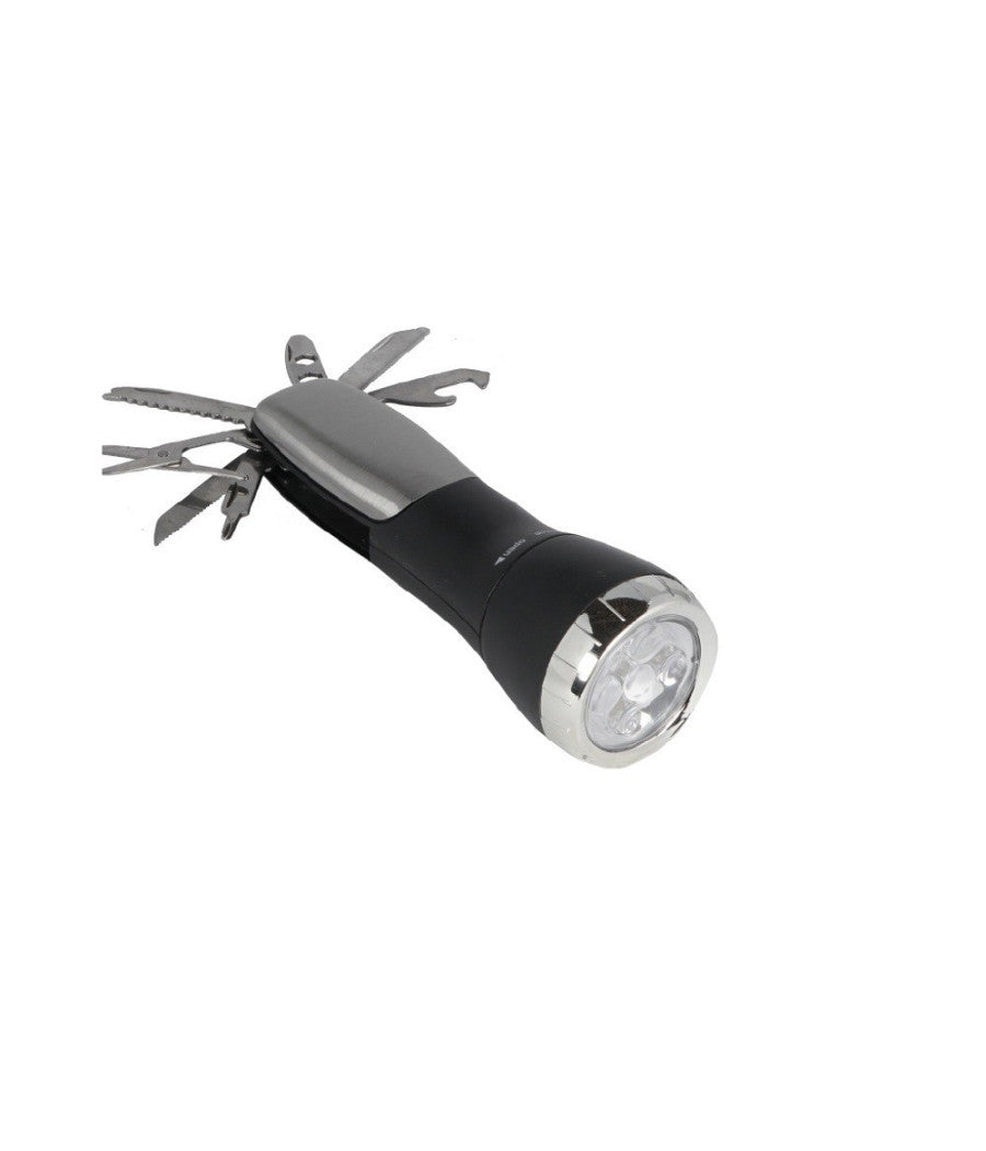 Torcia Led Cree T6 5 Led Ricaricabile Con Coltellino Svizzero Campeggio Dt-2104         