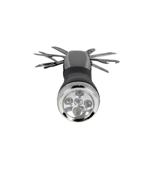 Torcia Led Cree T6 5 Led Ricaricabile Con Coltellino Svizzero Campeggio Dt-2104         