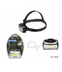 Torcia Led Frontale Testa 3w Led Fari Cob Escursioni Pesca Luce Regolabile Dt-2034         