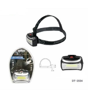 Torcia Led Frontale Testa 3w Led Fari Cob Escursioni Pesca Luce Regolabile Dt-2034         