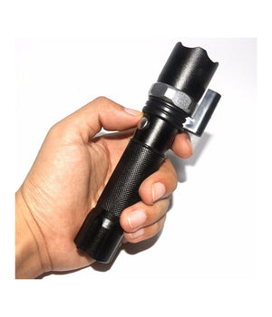 Torcia Led Militare Cree Tattica Con Zoom Ricaricabile Con Laser Rosso         