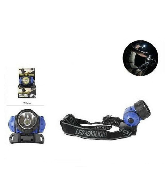 Torcia Luce Frontale Lampada Testa Led Caccia Lavoro Escursioni 3w Jd004 63372         