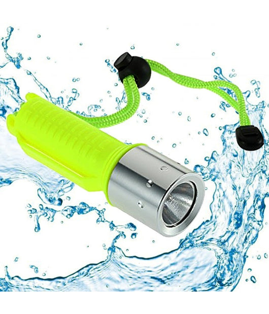 Torcia Luce Lampada Subacquea Impermeabile Da Polso Led Q5 Fascia 260 Lm         