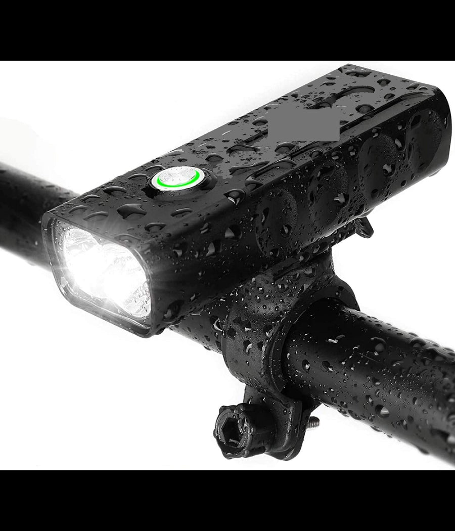 Torcia Luce Led Faro Fanale Per Bici Bicicletta Ipx6 Ricarica Micro Usb T-9287         