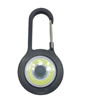 Torcia Luce Tascabile A Led Cob Mini Con Batteria Moschettone Manici Per Esterni         