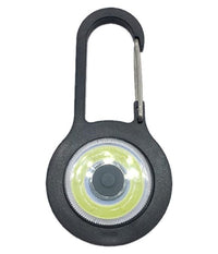 Torcia Luce Tascabile A Led Cob Mini Con Batteria Moschettone Manici Per Esterni         