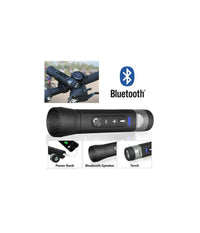 Torcia Multifunzione Per Bici Bicicletta Speaker Bluetooth Vivavoce Power Bank         