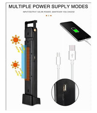 Torcia Portatile Lampada Di Emergenza Ricaricabile Usb Solare 45led Luce Bianca         