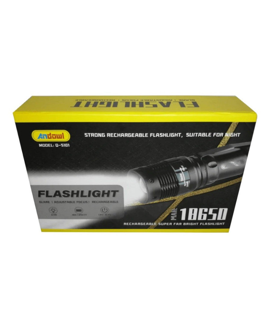 Torcia Ricaricabile Super Potente Per Camping Pesca Notturna Caccia 30w Q-5101         