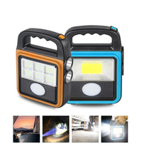 Trade Shop - Torcia Solare Portatile Multifunzione Ricaricabile Lanterna Da Campeggio Ip65 -